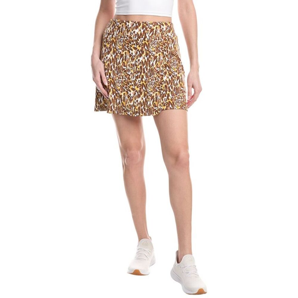 Ibkul Womens  Faux Wrap Skort, Brown